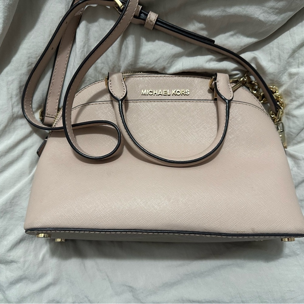 Michael Kors Cream Satchel Bag
